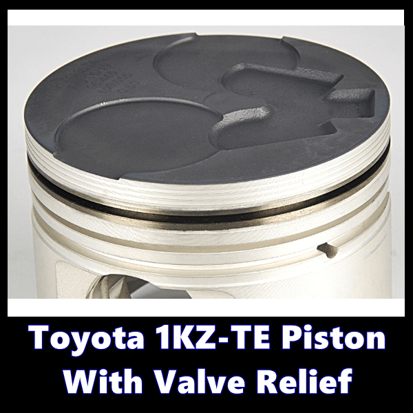 Toyota 1KZ-TE Piston With Valve Relief