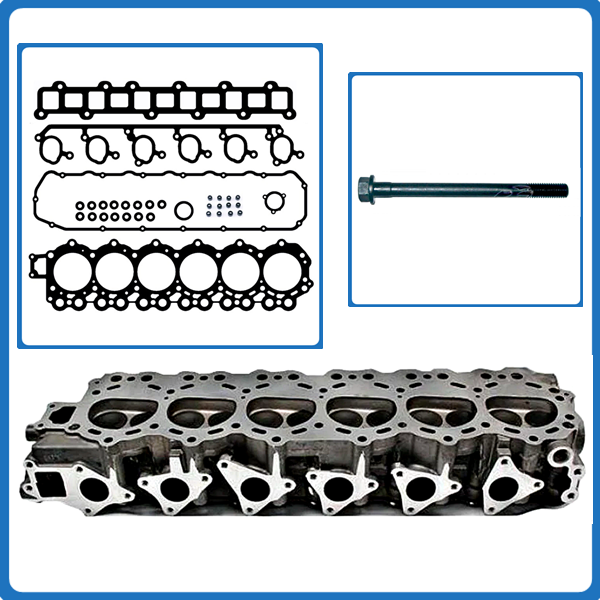 TB45 assembled cylinder head with gasket set and head bolts