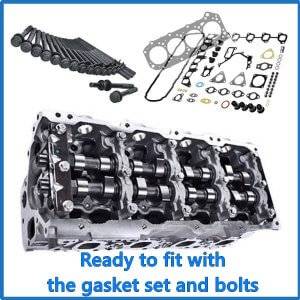 ZD30 common-rail head assembled cylinder head with gasket set with head bolts