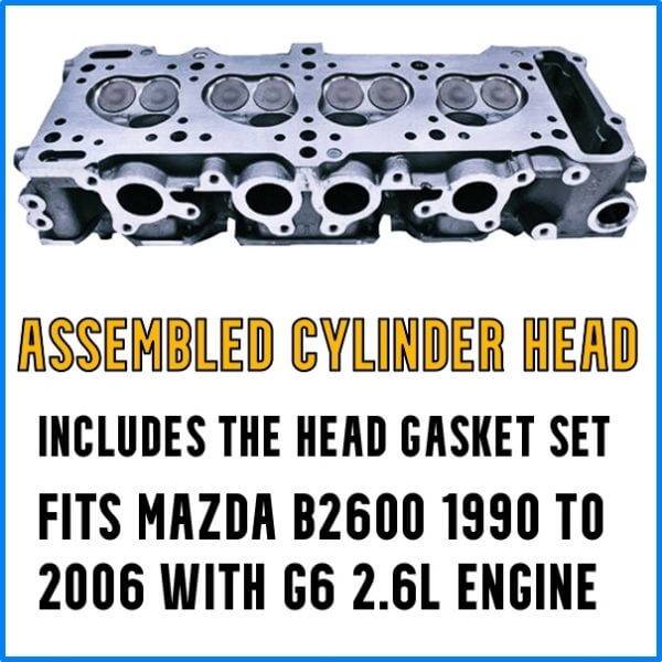 Ford Courier Mazda B2600 assembled cylinder head 