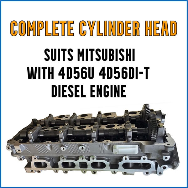 Challenger Triton 4D56Di-T 16 Valve Complete assembled cylinder head with head gasket set and bolts