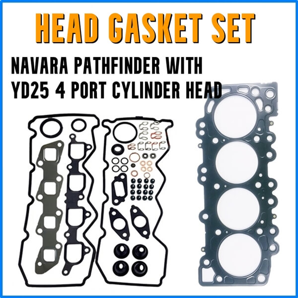 Navara Pathfinder YD25 25L head gasket set with out bolts