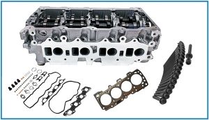 Nissan Navara YD25 eight port complete assembled cylinder head kit