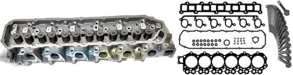 TB45 assembled cylinder head with gasket set and head bolts