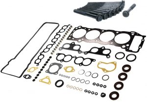 hiace 2rz head gasket set with head bolts