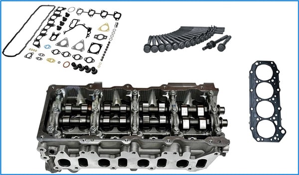 Nissan Patrol ZD30 commonrail assembled cylinder head Kit-C - Midland Cylinder Heads Nissan Patrol ZD30 common rail reconditioned cylinder head exchange unit